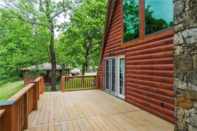 429 SE Lakeside Dr, Lacygne, KS 66040 - view of deck