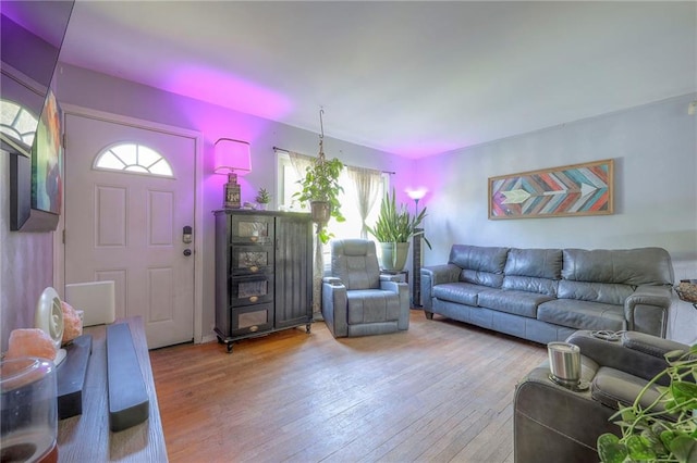205 N 82nd Ter, Kansas City, KS 66112 - living area with hardwood / wood-style flooring