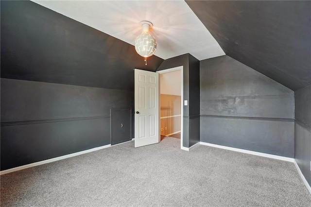 15642 W 146th Ter, Olathe, KS 66062 - additional living space with carpet flooring, vaulted ceiling, and baseboards