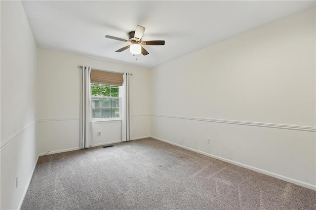 15642 W 146th Ter, Olathe, KS 66062 - spare room featuring ceiling fan, carpet floors, and baseboards
