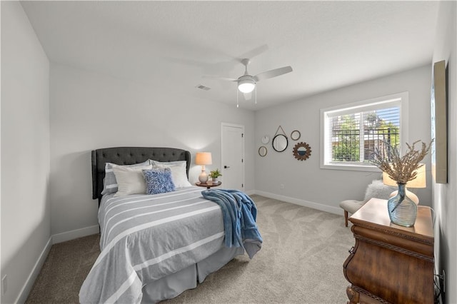 11573 S Mize Rd, Olathe, KS 66061 - bedroom with carpet, baseboards, and ceiling fan