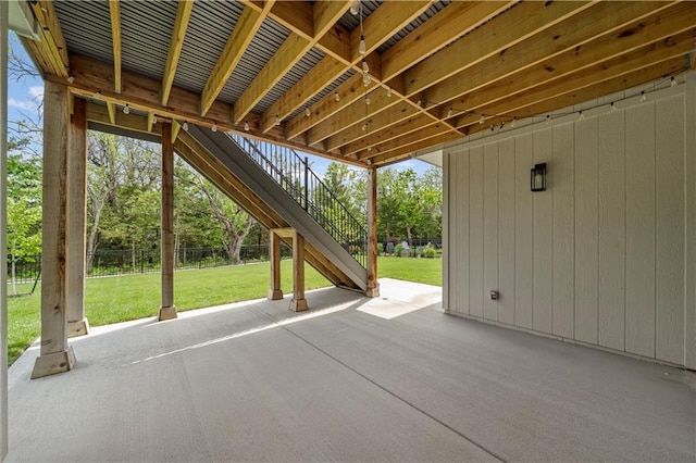 11573 S Mize Rd, Olathe, KS 66061 - view of patio / terrace with stairway