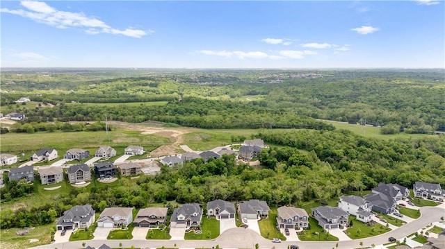 11573 S Mize Rd, Olathe, KS 66061 - aerial perspective of suburban area featuring a forest