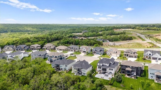 11573 S Mize Rd, Olathe, KS 66061 - aerial view of residential area featuring a forest