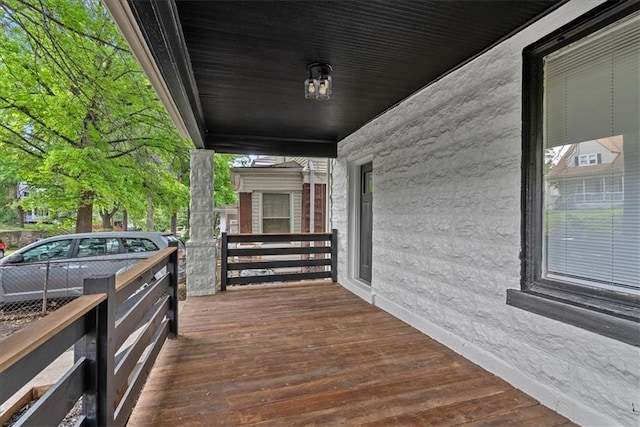 527 Cypress Ave, Kansas City, MO 64124 - view of wooden porch