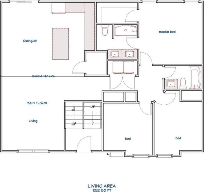 1010 2nd St, Perry, KS 66073 - floor plan / room layout