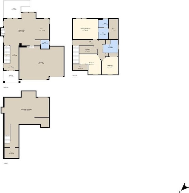 1012 2nd St, Perry, KS 66073 - floor plan / room layout