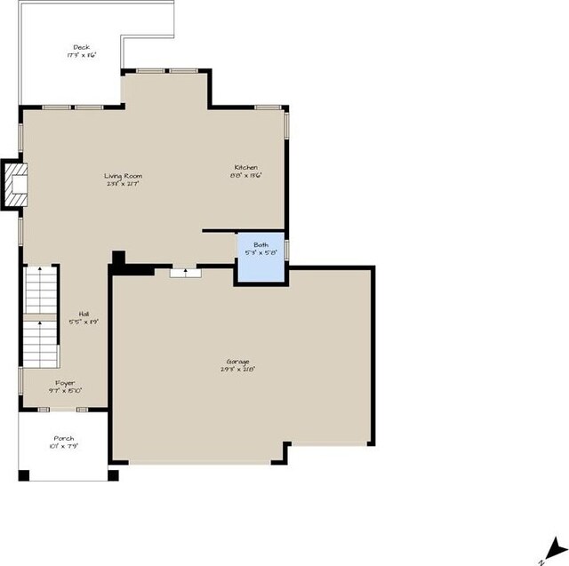 1012 2nd St, Perry, KS 66073 - floor plan / room layout