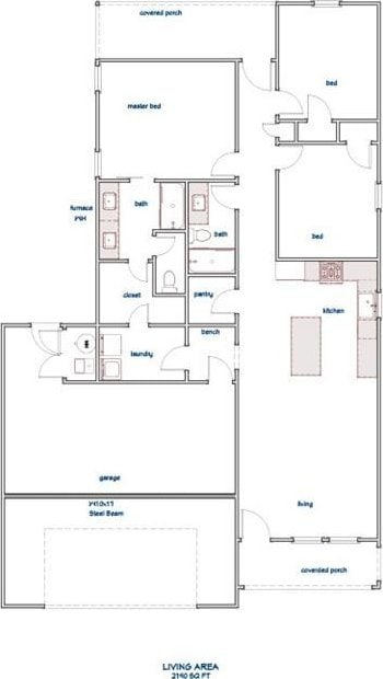 1014 2nd St, Perry, KS 66073 - room layout