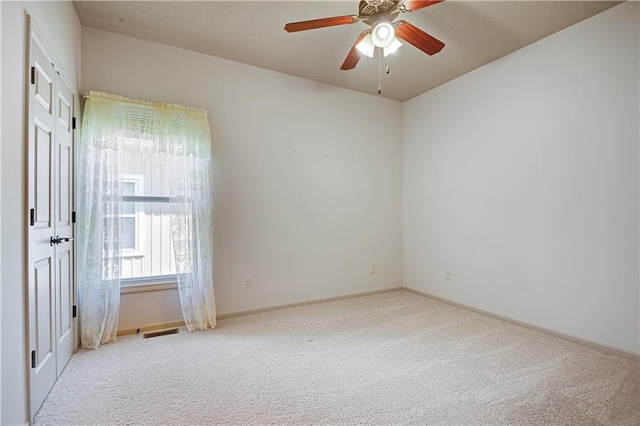 4641 SW Soldier Dr, Lees Summit, MO 64082 - carpeted empty room with baseboards and a ceiling fan