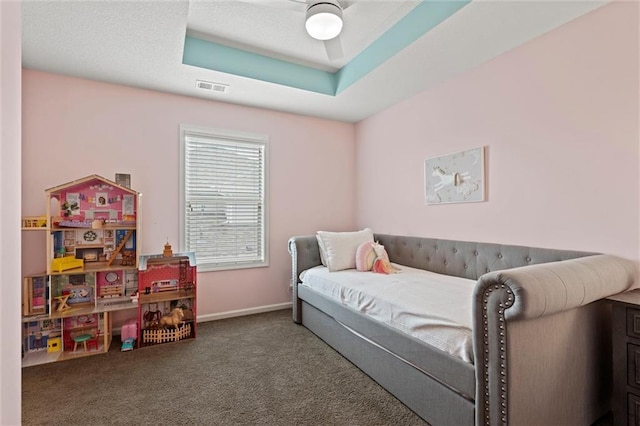 24957 W 98th St, Lenexa, KS 66227 - carpeted bedroom featuring ceiling fan and baseboards