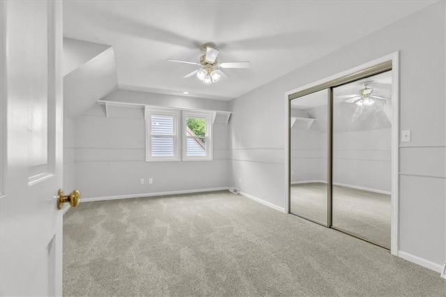 1600 NE 97th St, Kansas City, MO 64155 - unfurnished bedroom with carpet flooring, a closet, ceiling fan, and baseboards