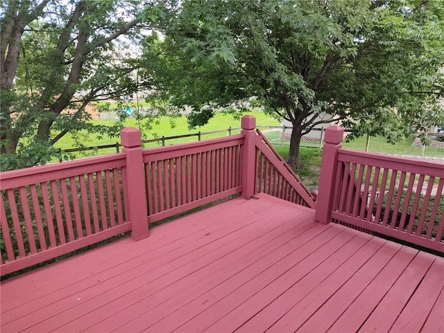 417 N Locust St, Gardner, KS 66030 - view of wooden deck