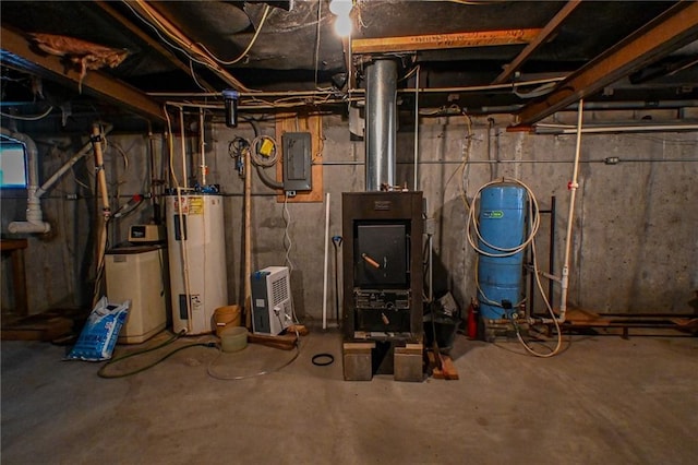 20435 Rb Hwy, Flemington, MO 65650 - utility room with water heater and electric panel