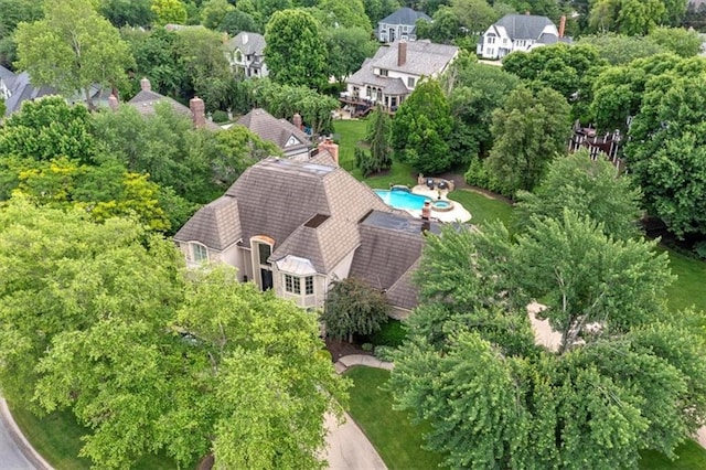 12613 Sherwood St, Leawood, KS 66209 - view from above of property