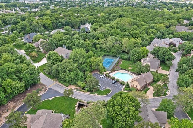 12613 Sherwood St, Leawood, KS 66209 - view of property location featuring a pool