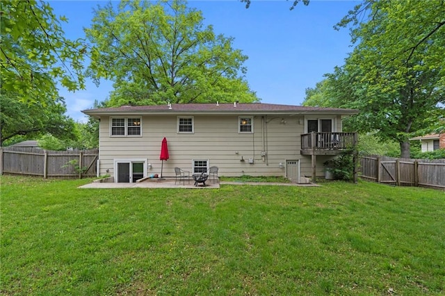 rear view of house featuring a patio area