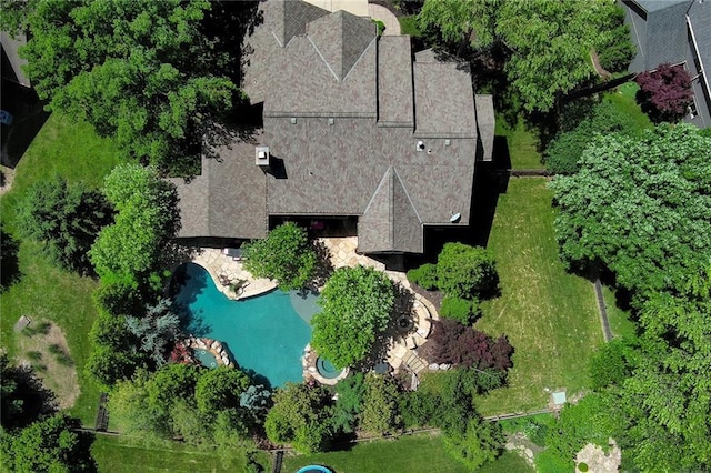 12843 Noland St, Overland Park, KS 66213 - view of subject property featuring a pool