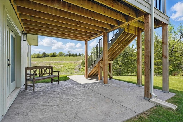 11588 S Houston St, Olathe, KS 66061 - view of patio featuring stairs