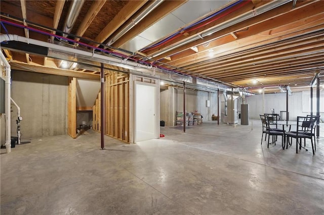 24765 W 89th Ter, Lenexa, KS 66227 - unfinished basement with heating unit