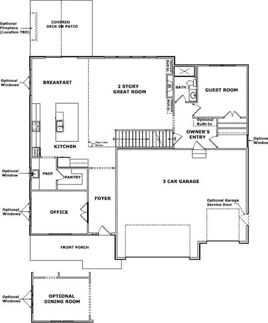 18464 Windsor St, Overland Park, KS 66085 - floor plan / room layout