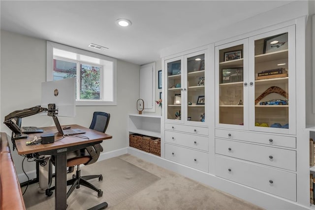 605 W 59th Ter, Kansas City, MO 64113 - office with baseboards and light colored carpet