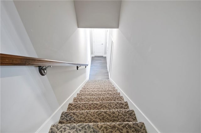 15908 Fontana St Unit 240, Overland Park, KS 66085 - stairway featuring baseboards