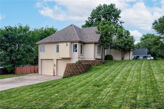 7100 N Cherry St, Gladstone, MO 64118 - view of front of house featuring an attached garage, concrete driveway, and a shingled roof
