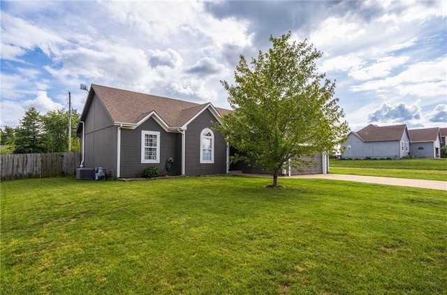 222 Prairie Ln, Wellsville, KS 66092 - single story home with driveway and central AC