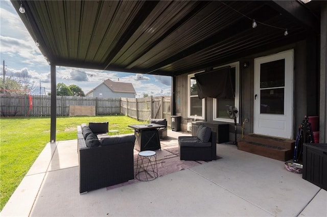 222 Prairie Ln, Wellsville, KS 66092 - view of patio / terrace with an outdoor living space and entry steps