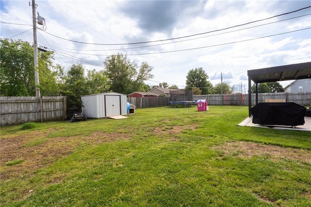 222 Prairie Ln, Wellsville, KS 66092 - view of yard featuring a trampoline
