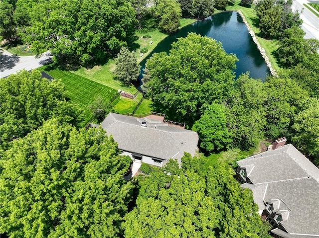 11203 Cedar St, Leawood, KS 66211 - drone / aerial view of a large body of water