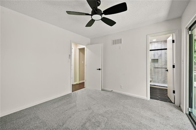 7826 Haskell Dr, Kansas City, KS 66109 - empty room featuring ceiling fan, carpet floors, a textured ceiling, and baseboards