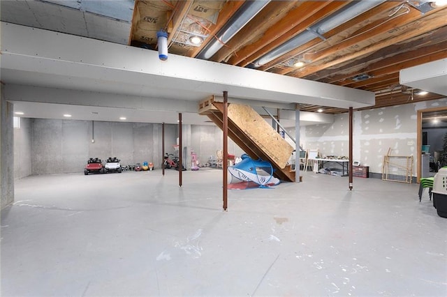 17699 157th Ter, Basehor, KS 66007 - unfinished below grade area with stairway