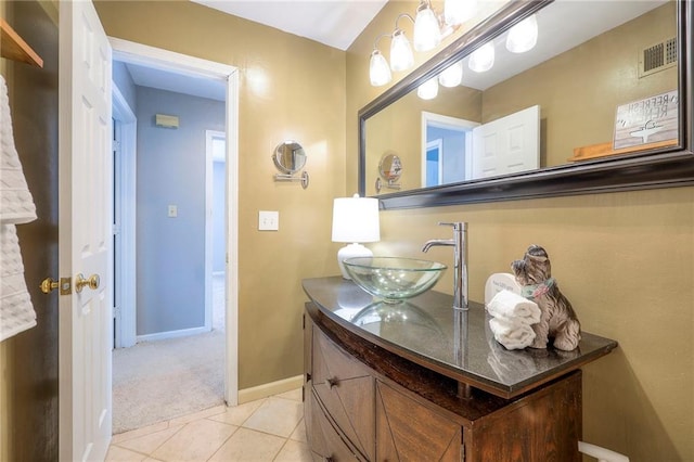 4729 Halsey St, Shawnee, KS 66216 - bathroom with vanity and tile patterned floors