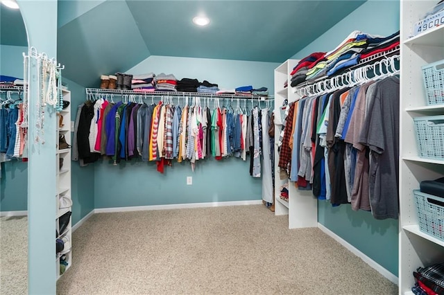 16805 266th Rd, Atchison, KS 66002 - walk in closet with carpet floors and vaulted ceiling