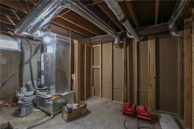 15608 E 267th St, Harrisonville, MO 64701 - basement featuring heating unit