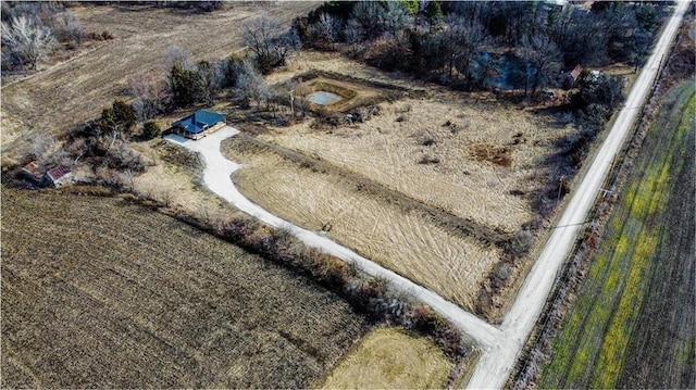 15608 E 267th St, Harrisonville, MO 64701 - aerial view of property and surrounding area with rural landscape