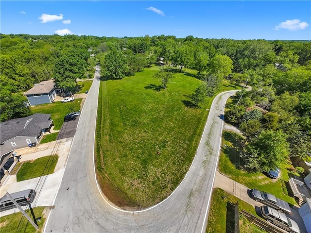 1717 NE Luther Rd, Lees Summit, MO 64086 - aerial view of property and surrounding area with a forest