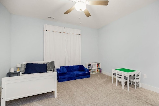 4403 Goldfield St, Lawrence, KS 66049 - bedroom featuring carpet, baseboards, and a ceiling fan