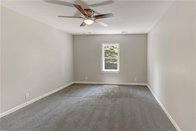 16253 W Briarwood Ct, Olathe, KS 66062 - empty room featuring a ceiling fan, carpet, and baseboards