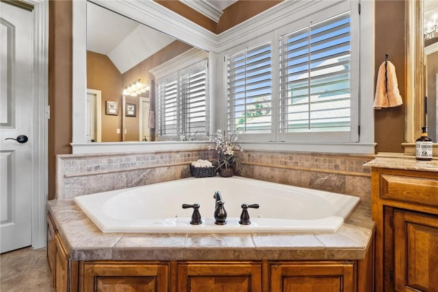 10233 N Prospect Ave, Kansas City, MO 64155 - full bath with a bath and lofted ceiling