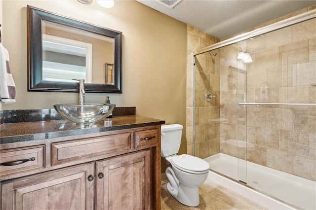 10233 N Prospect Ave, Kansas City, MO 64155 - full bathroom with toilet, vanity, and a shower stall