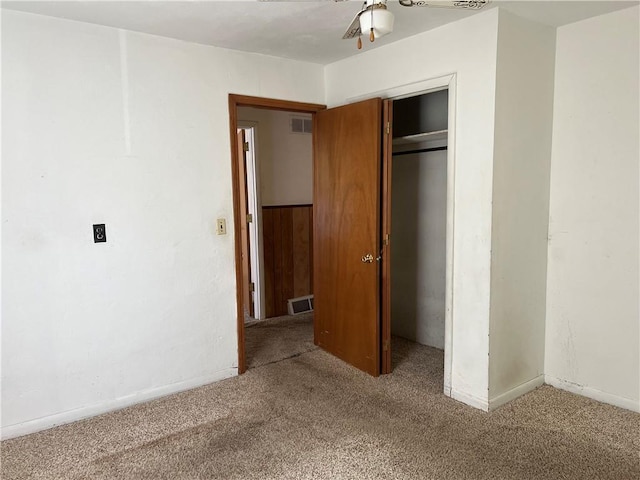 5720 NW 51st St, Kansas City, MO 64151 - unfurnished bedroom featuring carpet floors and a closet
