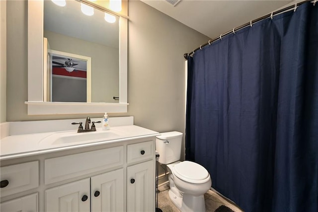15601 Windsor St, Overland Park, KS 66224 - full bath with toilet, vanity, and a shower with curtain