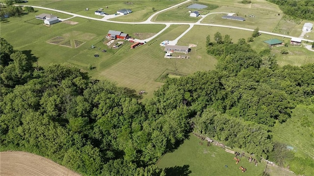 156357 NE Robindale Ln, Adrian, MO 64720 - aerial view of property's location featuring rural landscape