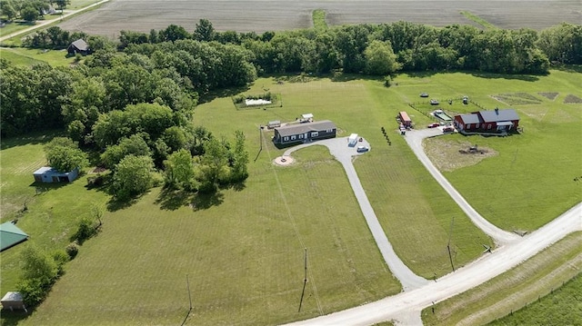 156357 NE Robindale Ln, Adrian, MO 64720 - aerial view of sparsely populated area featuring a tree filled landscape