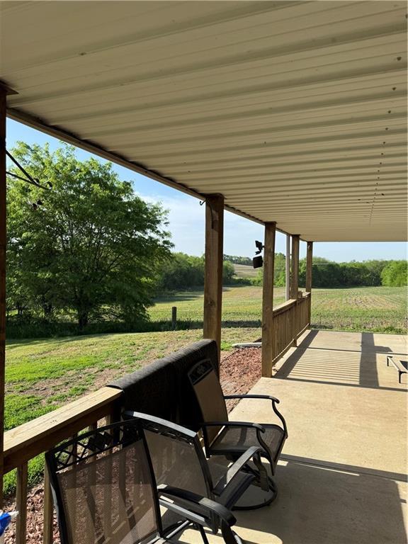 8000 County Road 43, Rosendale, MO 64483 - view of patio / terrace with a rural view