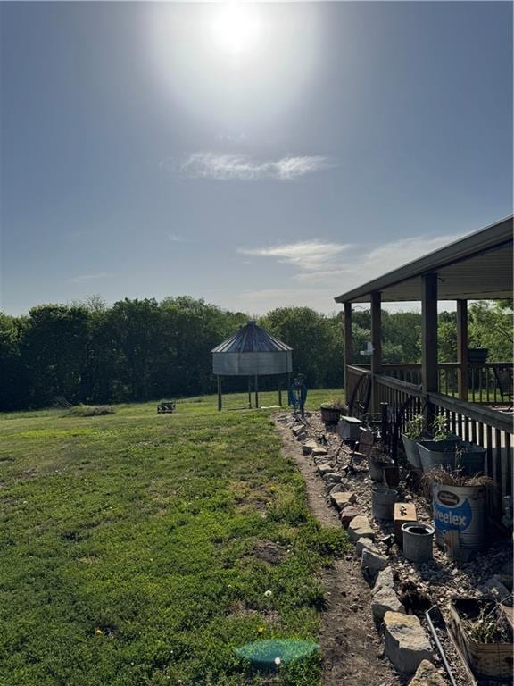 8000 County Road 43, Rosendale, MO 64483 - view of grassy yard with a gazebo