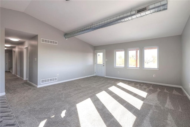 1086 SW 75 Th Rd, Holden, MO 64040 - spare room with vaulted ceiling and carpet flooring
